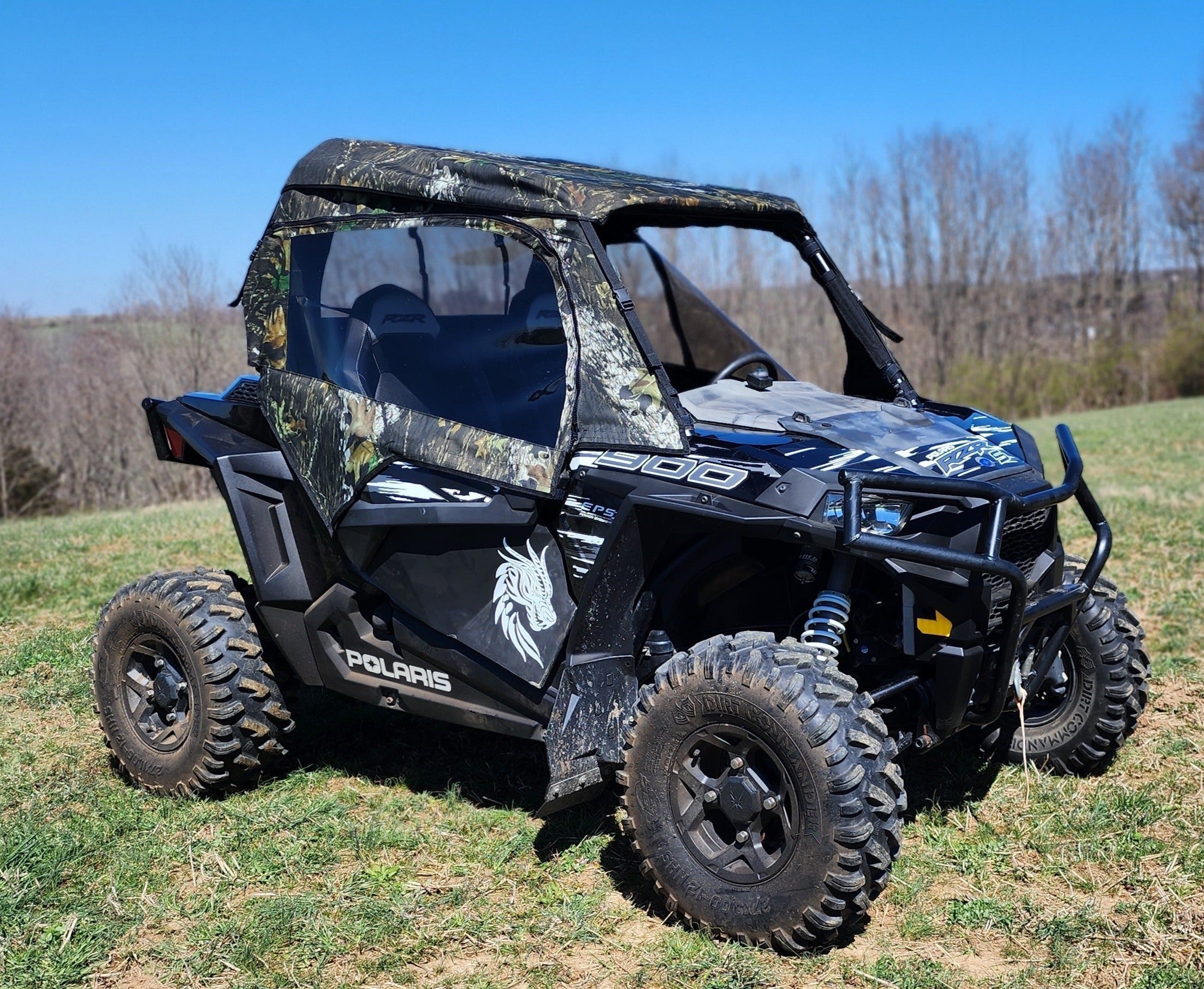 Photo of Polaris RZR 900 - Full Cab Enclosure for Hard Windshield by 3 Star UTV - Premium Cab Enclosures for UTVs / Side by Sides
