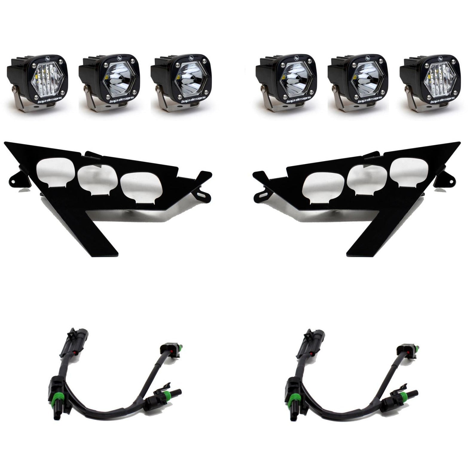 Photo of Polaris RZR Pro / Turbo R S1 Triple LED Headlight Kit by Baja Designs - Premium Head Lights for UTVs / Side by Sides