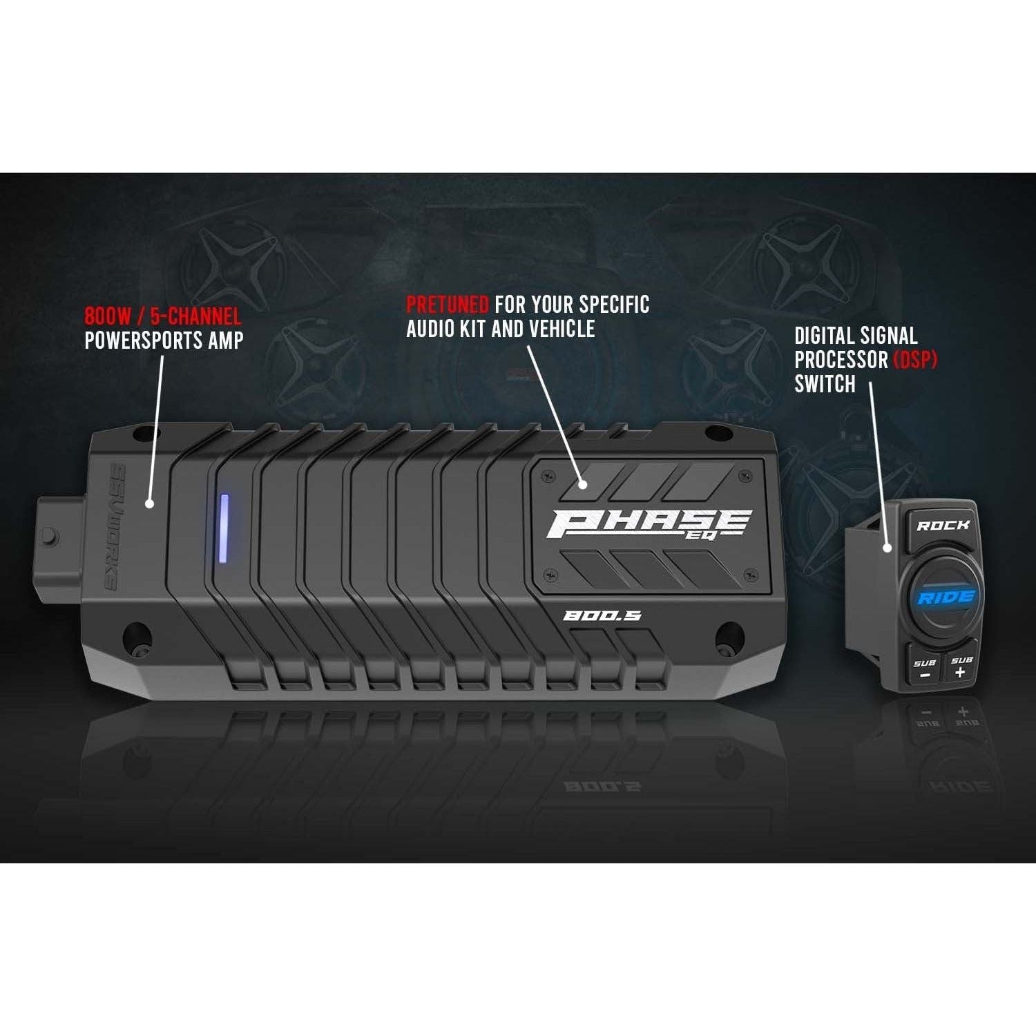 Photo of Polaris RZR Pro / Turbo R Ride Command 3-Speaker Audio System by SSV Works - Premium Audio for UTVs / Side by Sides