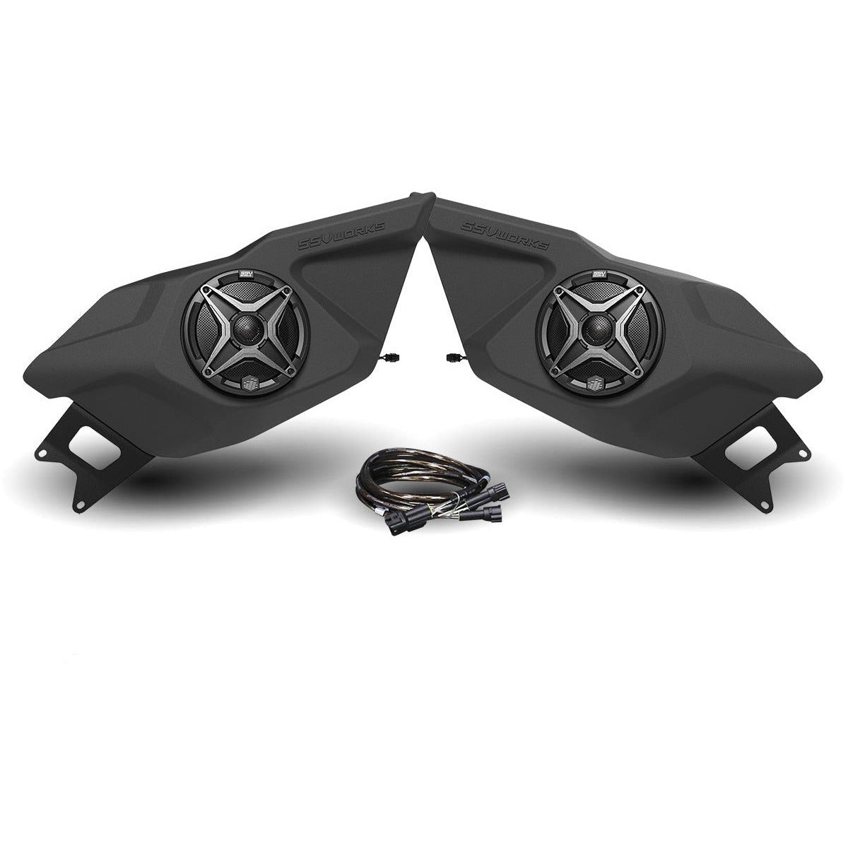 Photo of Polaris RZR Pro / Turbo R Ride Command Front Door Speaker Pods by SSV Works - Premium Audio for UTVs / Side by Sides