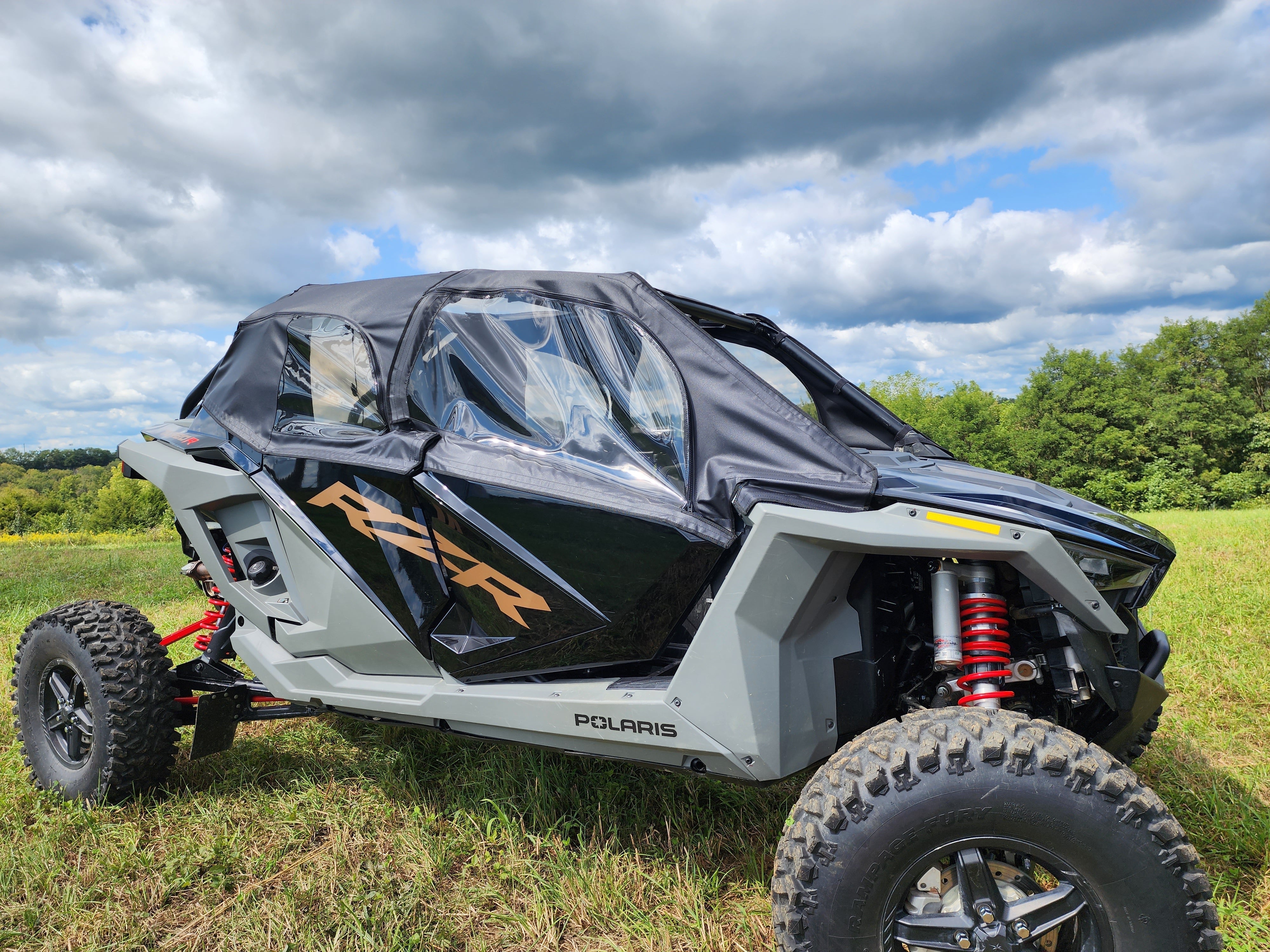 Photo of Polaris RZR Pro XP 4/Turbo R 4 - Upper Door/Rear Window Combo by 3 Star UTV - Premium Windshields for UTVs / Side by Sides