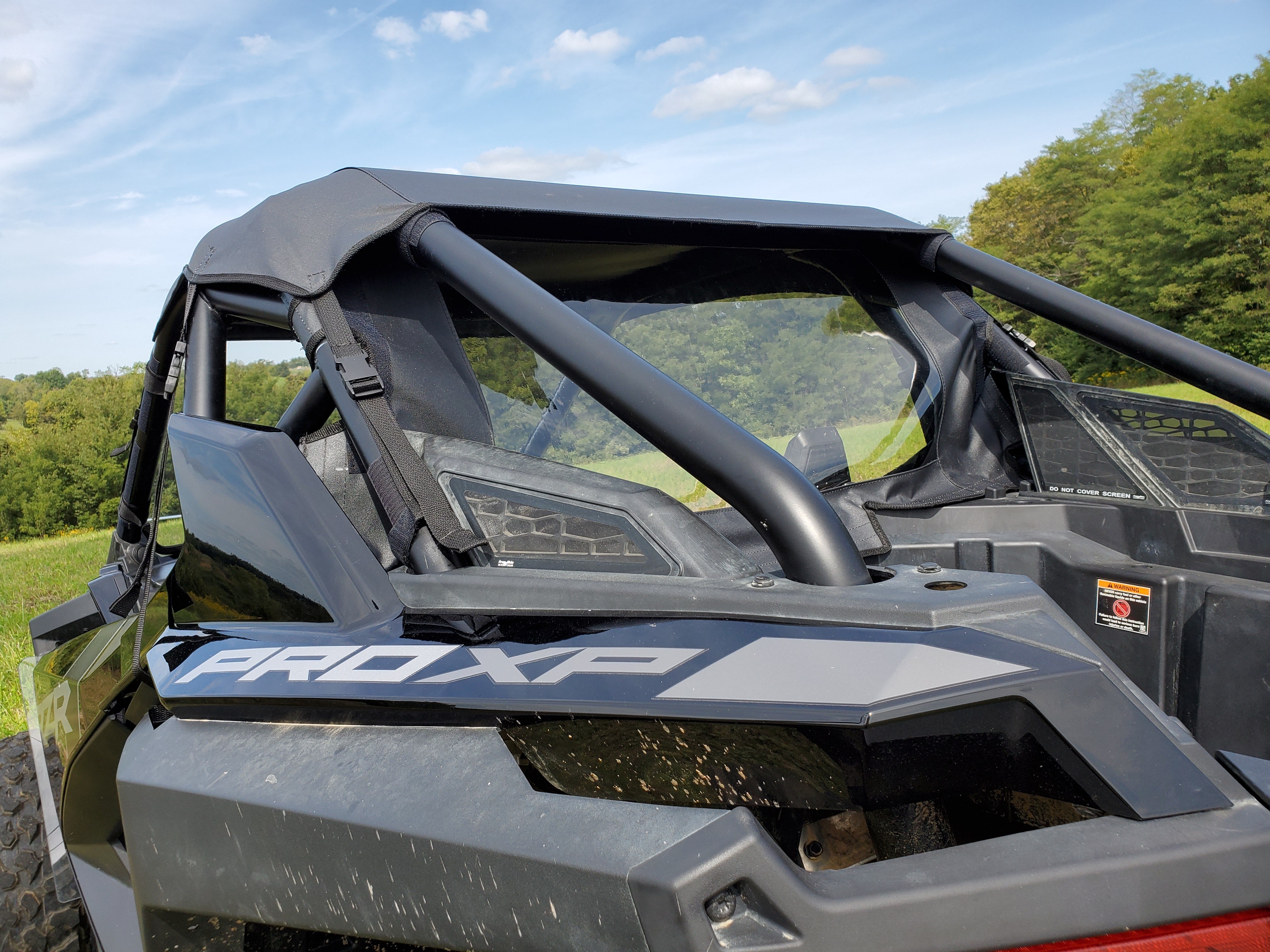 Photo of Polaris RZR PRO XP/Turbo R - Soft Back Panel by 3 Star UTV - Premium Windshields for UTVs / Side by Sides
