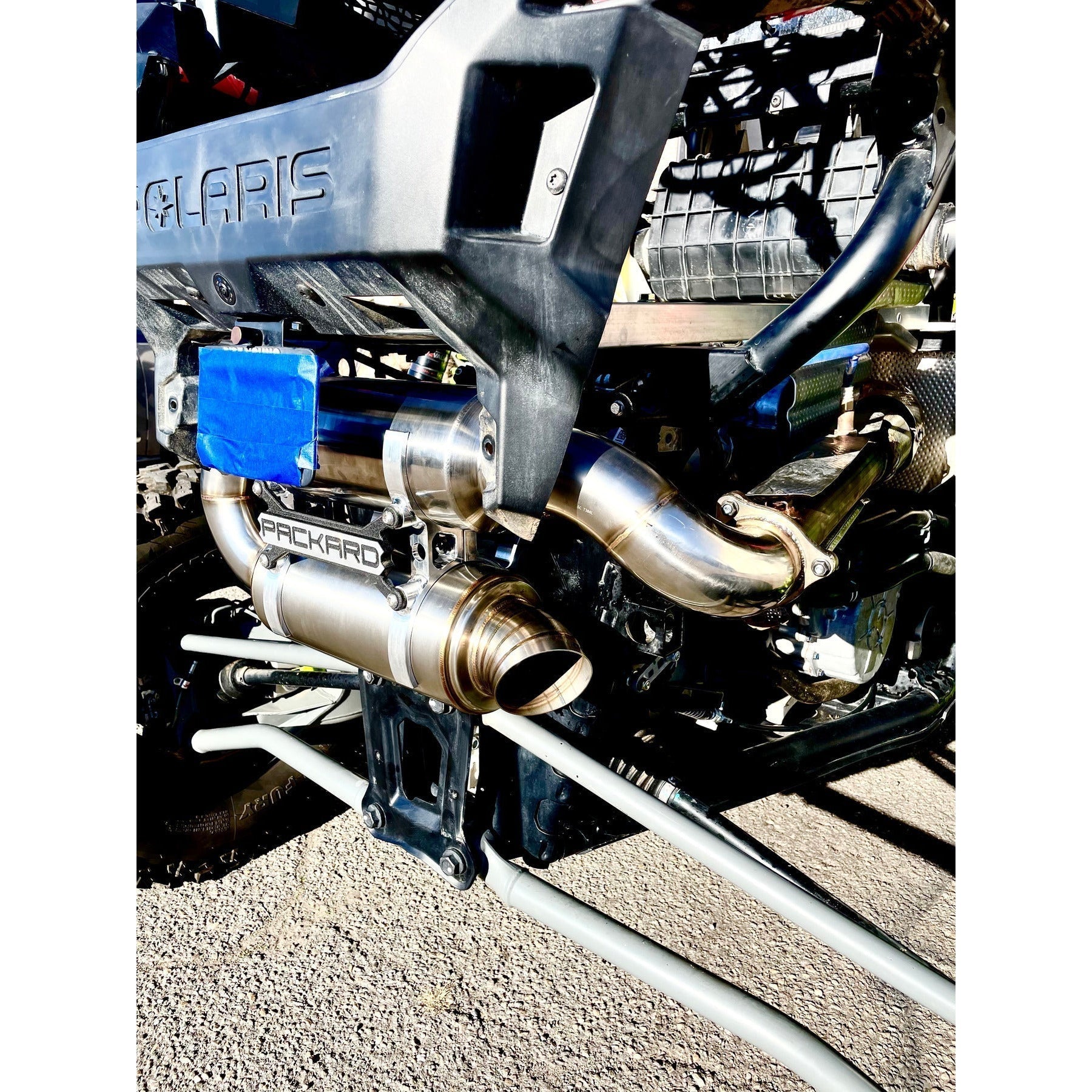 Photo of Polaris RZR Pro XP / Turbo R Dual Muffler 3" Slip On Exhaust by Packard Performance - Premium Exhaust Systems & Components for UTVs / Side by Sides