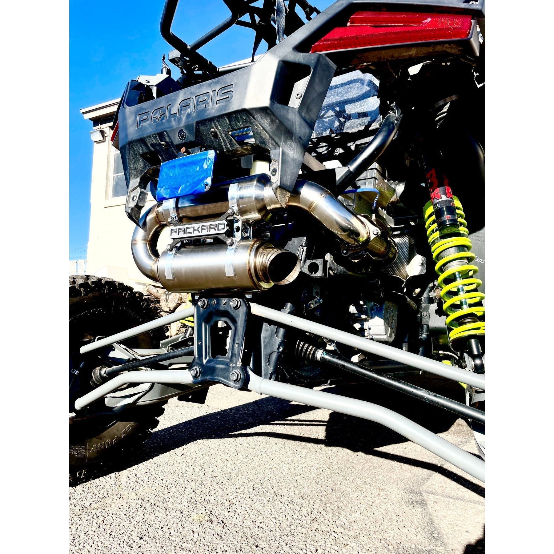 Photo of Polaris RZR Pro XP / Turbo R Dual Muffler 3" Slip On Exhaust by Packard Performance - Premium Exhaust Systems & Components for UTVs / Side by Sides