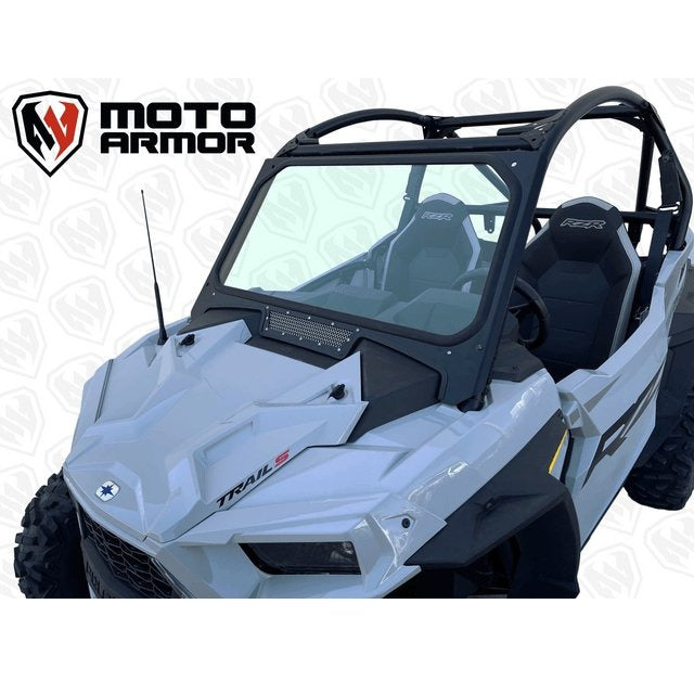 Photo of Polaris RZR Trail S Vented Glass Windshield by Moto Armor - Premium Windshields for UTVs / Side by Sides