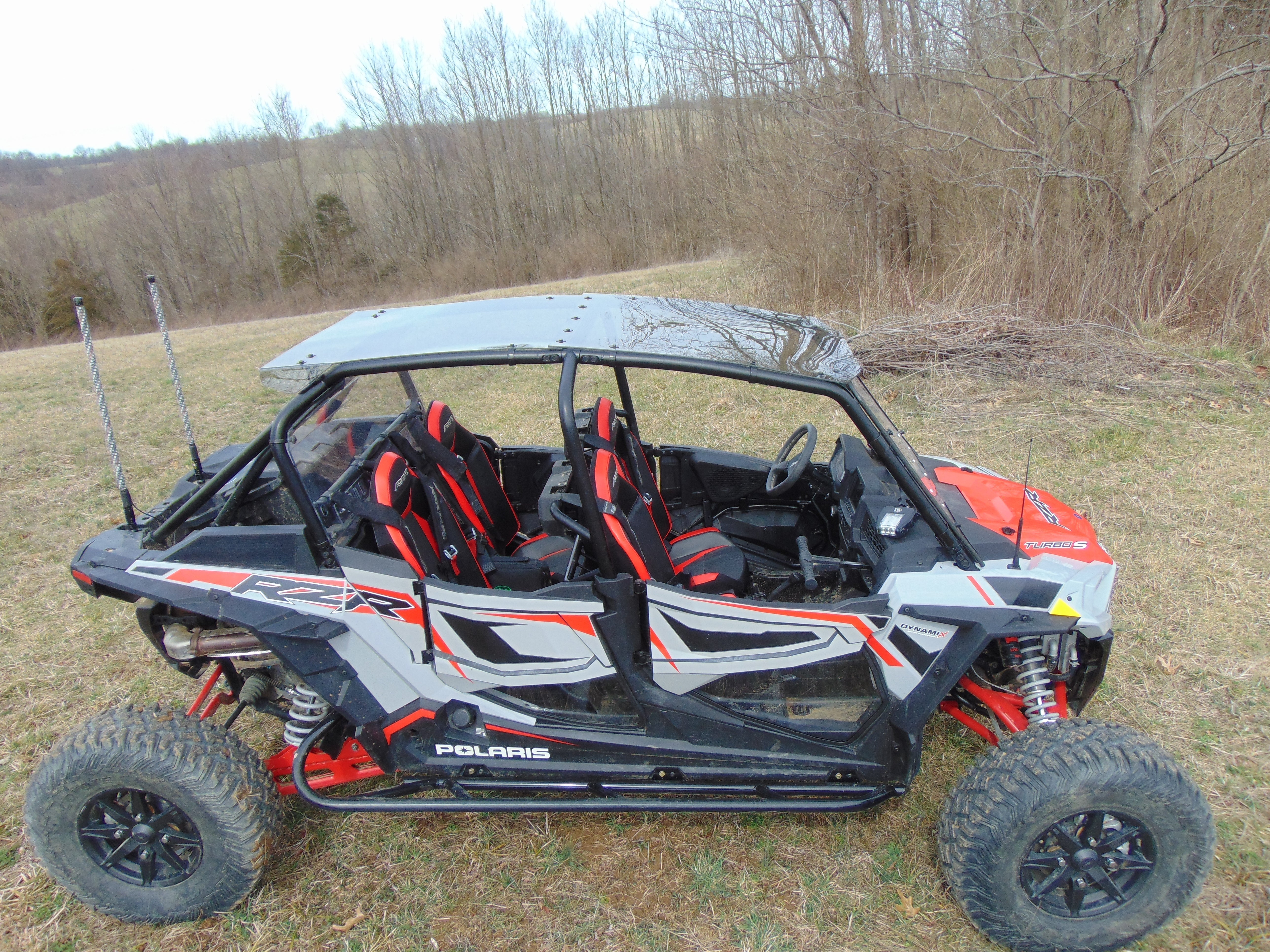Photo of Polaris RZR XP 4 Turbo S - 2 Pc Tinted Roof by 3 Star UTV - Premium Windshields for UTVs / Side by Sides