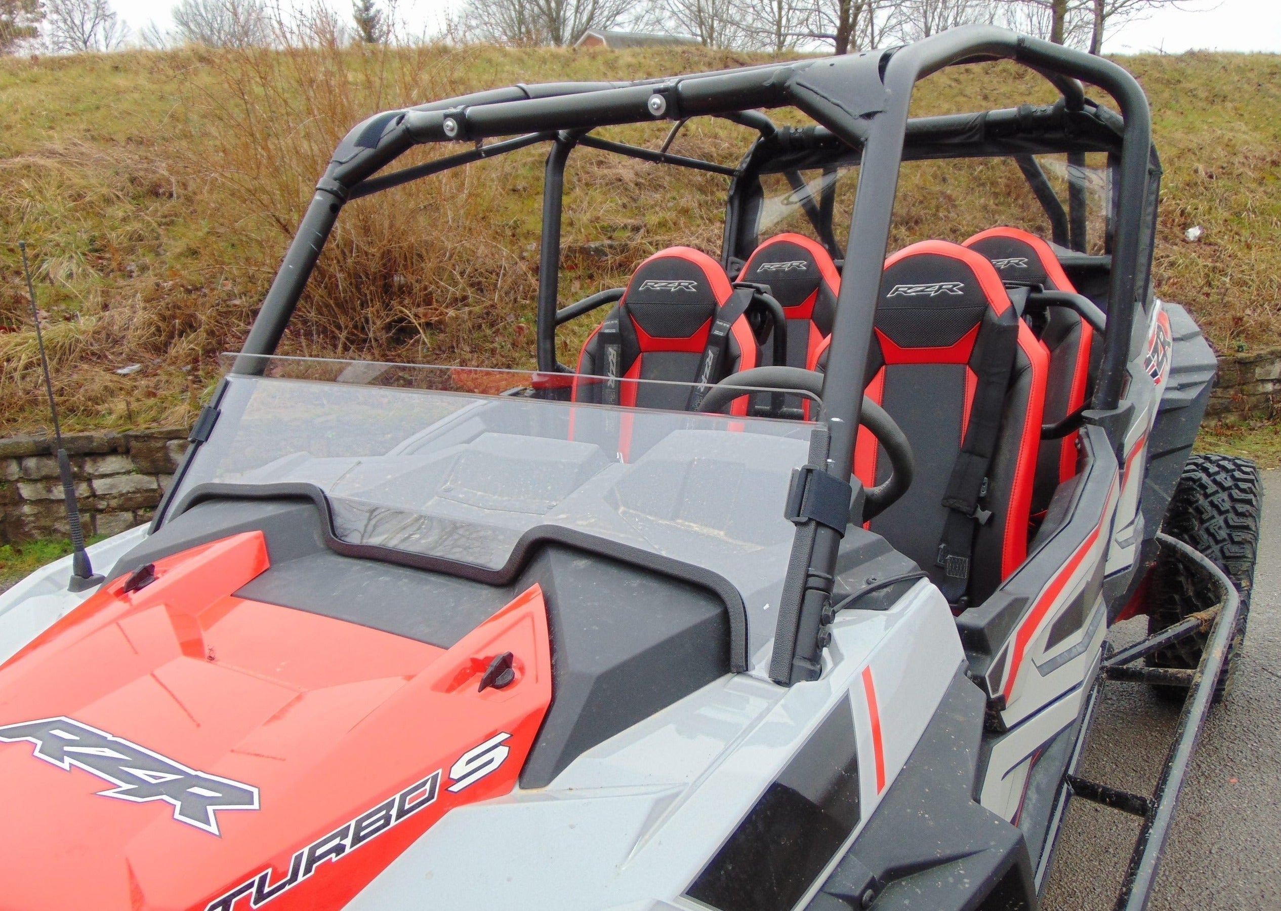 Photo of Polaris RZR XP Turbo S - Scratch-Resistant Half Windshield by 3 Star UTV - Premium Windshields for UTVs / Side by Sides