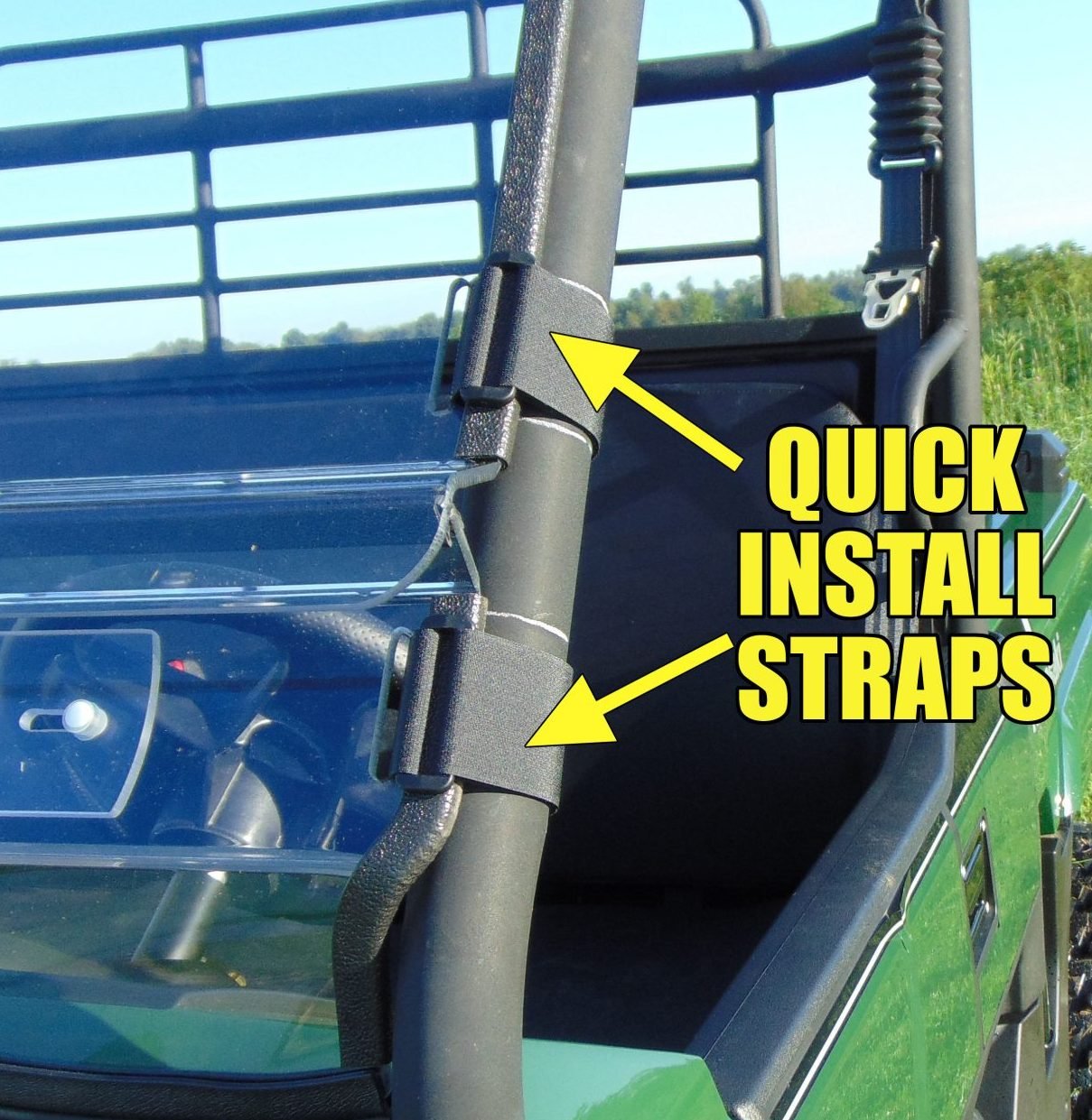 Photo of Polaris RZR XP Turbo S - Scratch-Resistant Half Windshield by 3 Star UTV - Premium Windshields for UTVs / Side by Sides