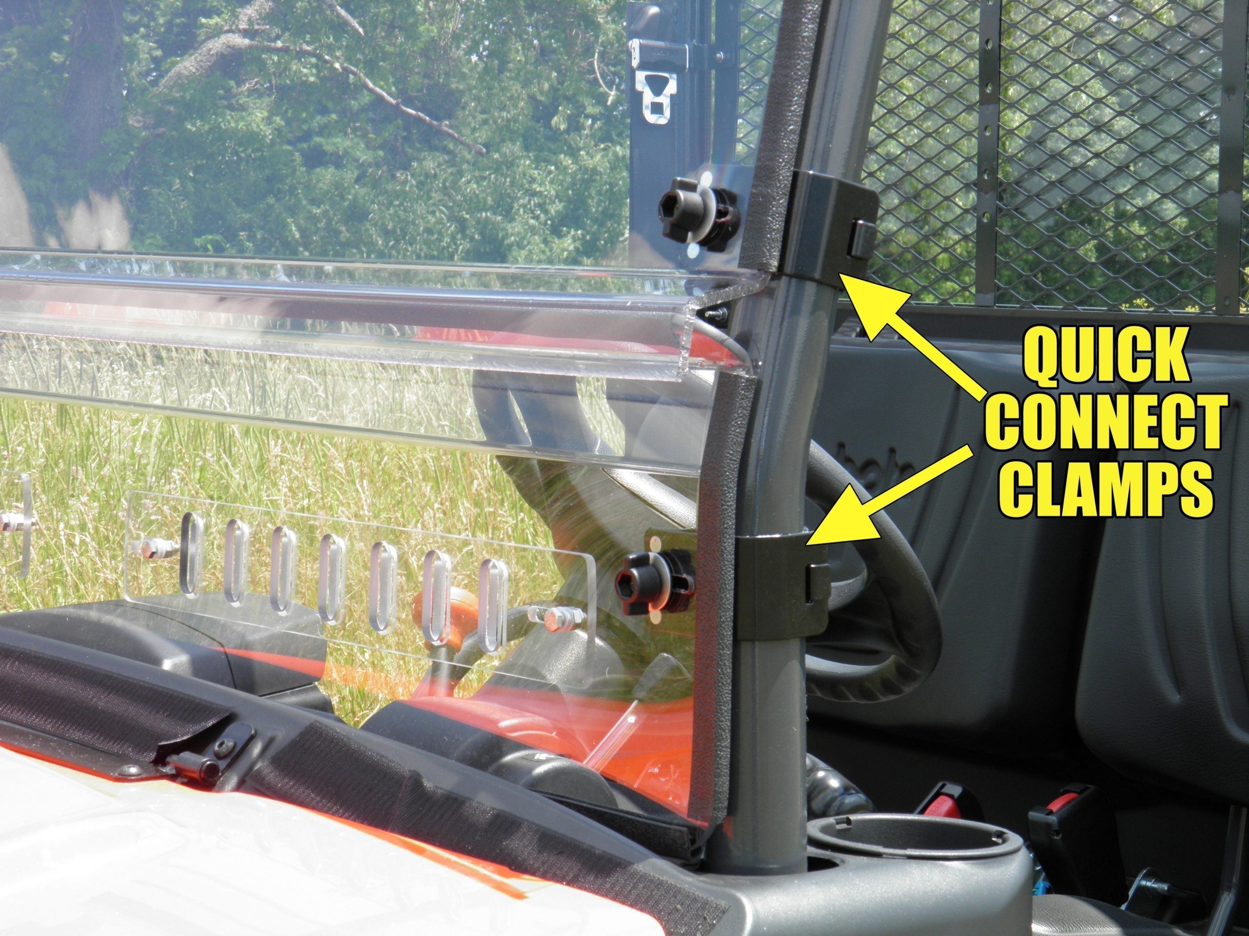 Photo of Polaris RZR XP Turbo S - Scratch-Resistant Half Windshield by 3 Star UTV - Premium Windshields for UTVs / Side by Sides