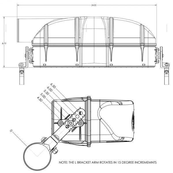 Photo of Roll Bar Particle Separator (2014+) - Polaris RZR XP 1000 by S&B Filters - Premium Particle Separators for UTVs / Side by Sides