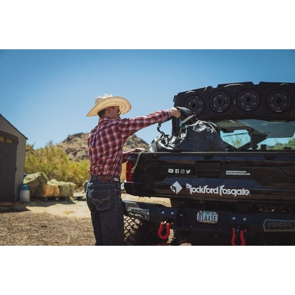 Photo of Polaris Ranger (2018+) Rear Audio Cap by Rockford Fosgate - Premium Audio for UTVs / Side by Sides