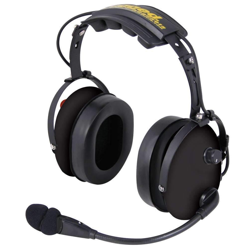 Photo of HS11 Fire Safety Industrial Over the Head (OTH) Headset with Push to Talk (PTT) by Rugged Radios - Premium Communication for UTVs / Side by Sides