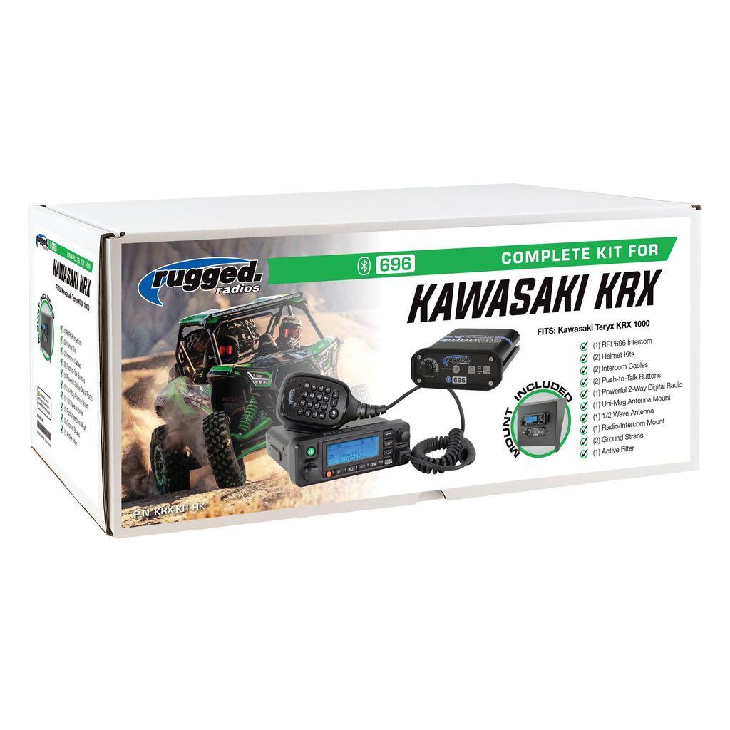 Photo of Complete UTV Communication Kit - Kawasaki Teryx KRX 1000 by Rugged Radios - Premium Communication for UTVs / Side by Sides