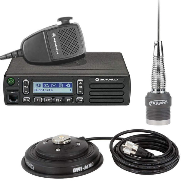 Radio Kit - Motorola CM300D Digital Business Band Mobile Radio with Antenna - R1 Industries