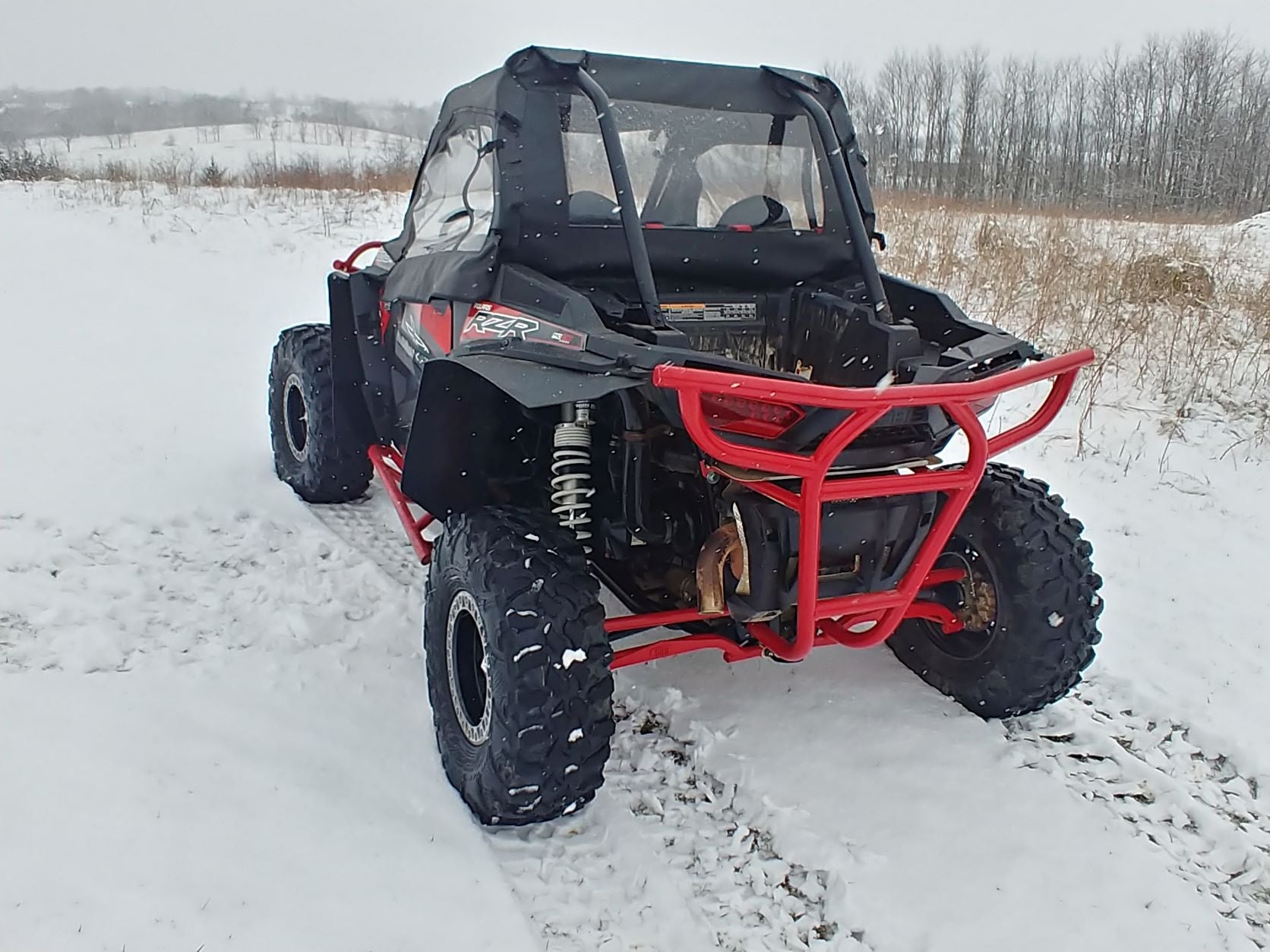Photo of Polaris RZR 1000 - Soft Back Panel by 3 Star UTV - Premium Windshields for UTVs / Side by Sides