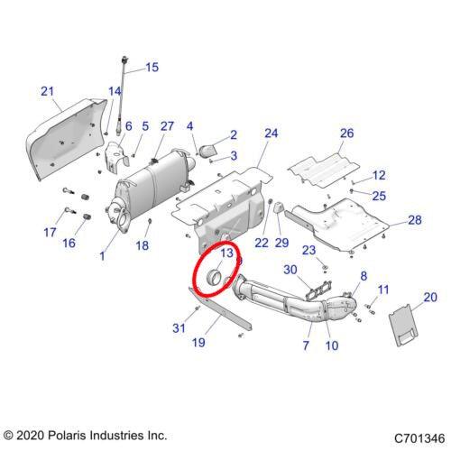 Photo of Double Spherical Exhaust Gasket Donut Seal - Polaris RZR XP 1000 15-23 & RS1 by RPM SXS - Premium Exhaust Systems & Components for UTVs / Side by Sides