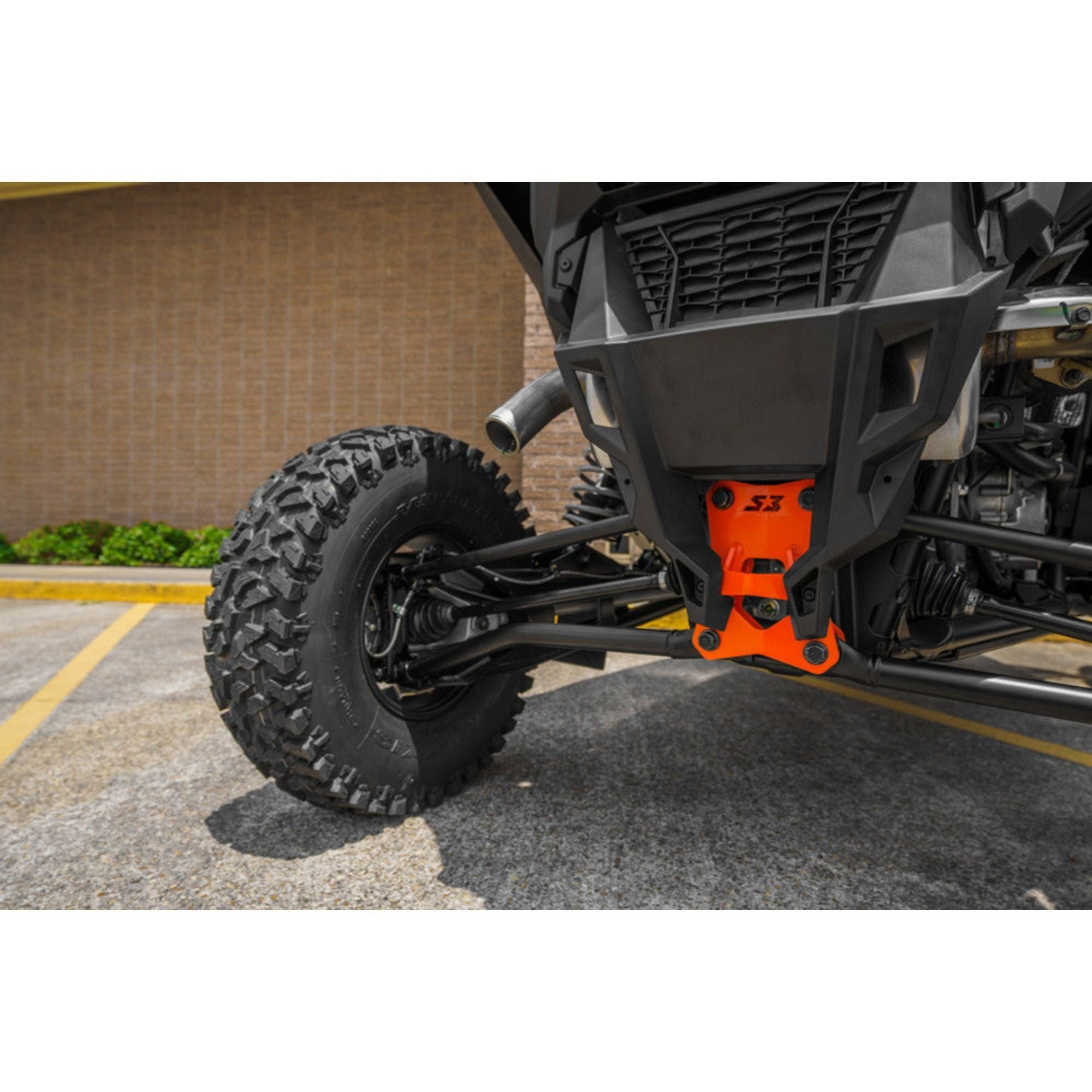 Photo of Polaris RZR Turbo R Double Shear Radius Pull Plate by S3 Powersports - Premium Radius Rod Plates for UTVs / Side by Sides