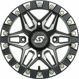 Split 6 Beadlock Wheel (Black Machined)