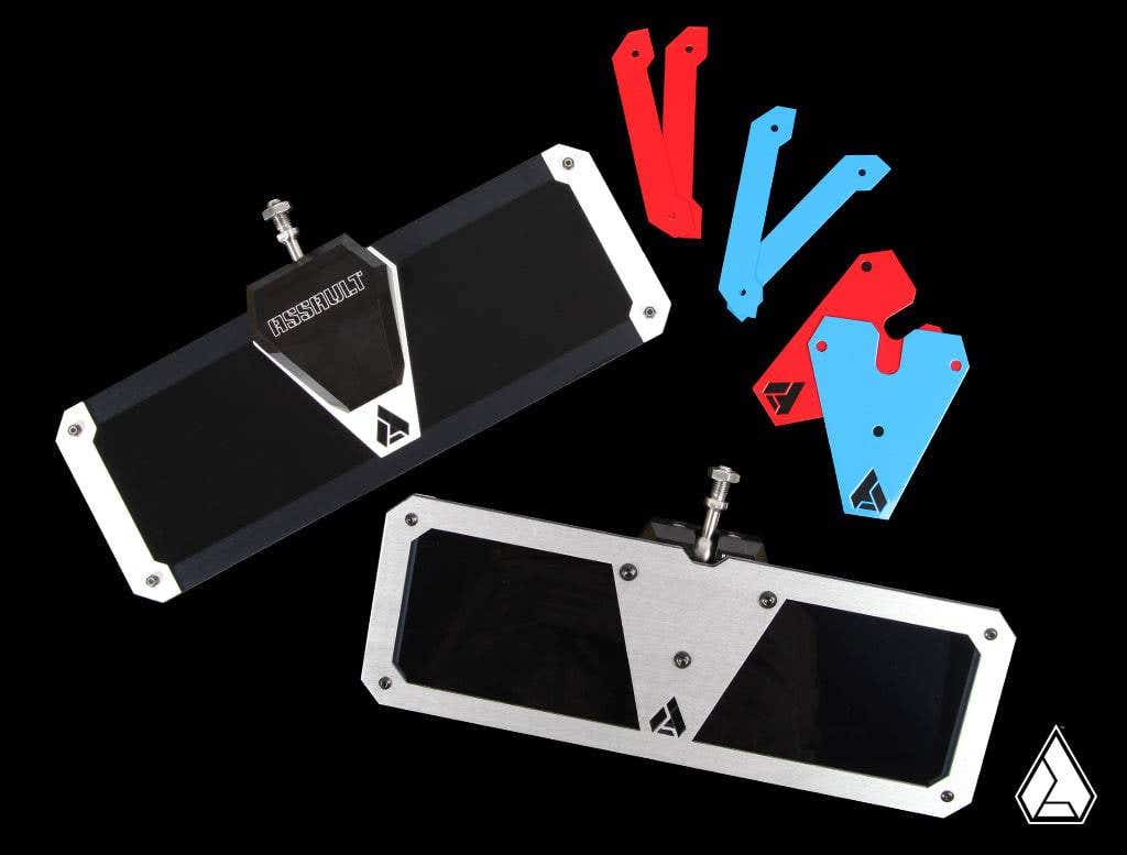 Photo of Assault Industries Ghost Tinted Sun Visor Colored Bezels by Assault Industries - Premium Mirrors for UTVs / Side by Sides