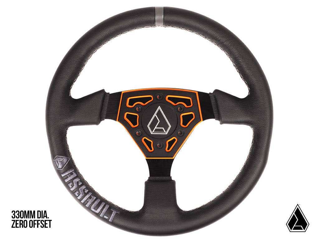 Photo of Assault Industries Universal Navigator Leather UTV Steering Wheel by Assault Industries - Premium Steering Wheels for UTVs / Side by Sides