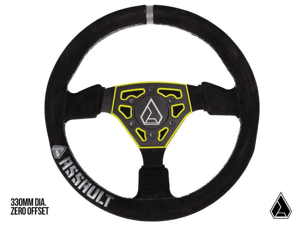 Photo of Assault Industries Universal Navigator Leather UTV Steering Wheel by Assault Industries - Premium Steering Wheels for UTVs / Side by Sides