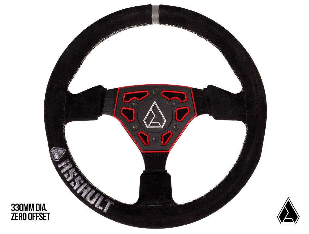 Photo of Assault Industries Universal Navigator Suede UTV Steering Wheel by Assault Industries - Premium Steering Wheels for UTVs / Side by Sides
