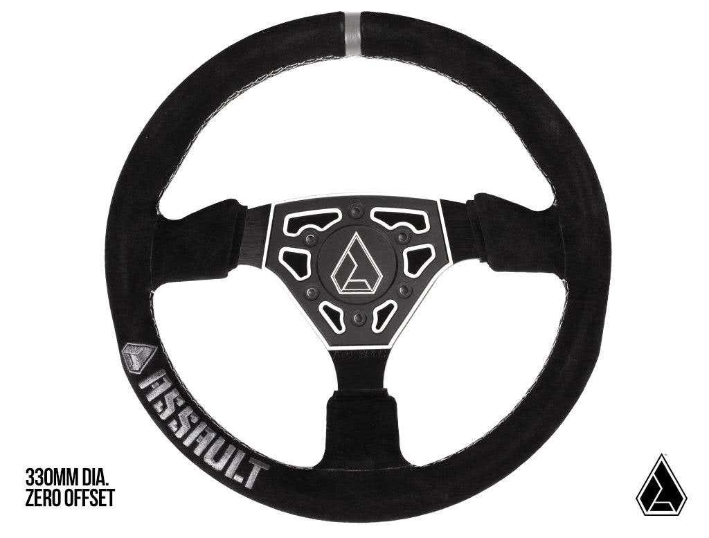Photo of Assault Industries Universal Navigator Suede UTV Steering Wheel by Assault Industries - Premium Steering Wheels for UTVs / Side by Sides