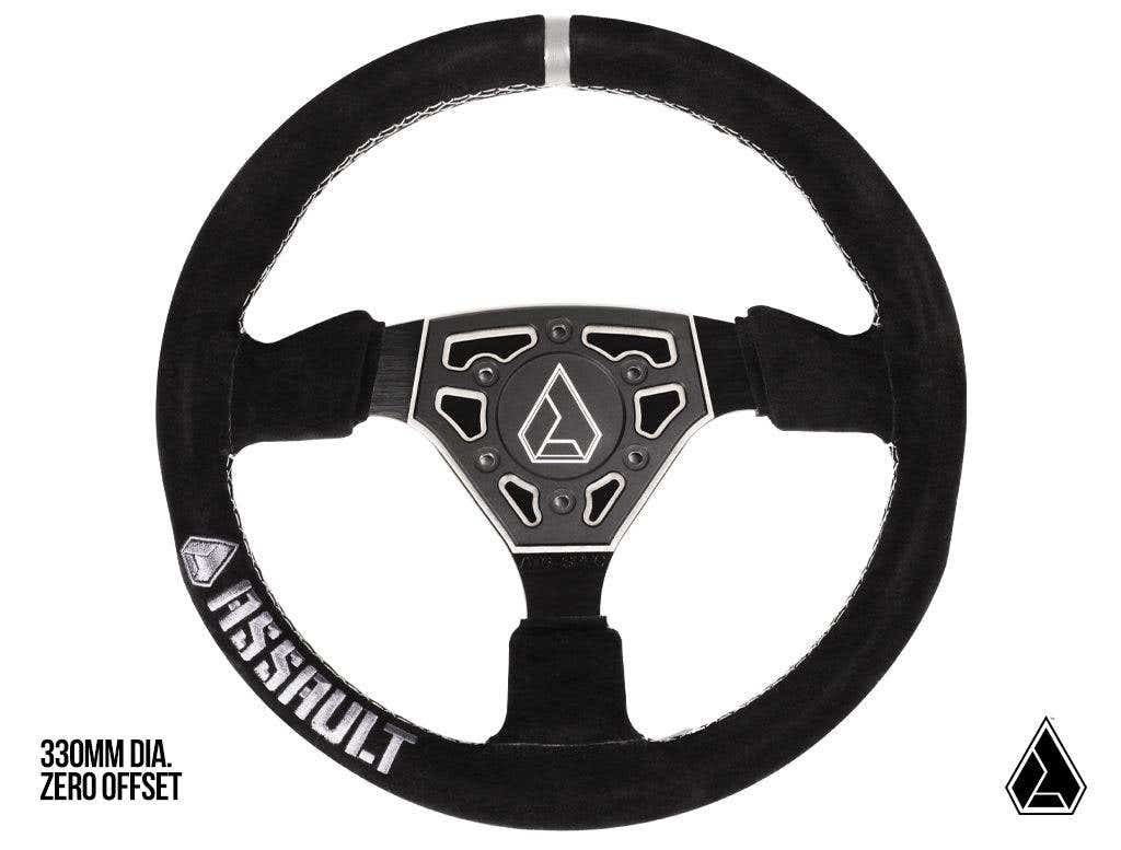 Photo of Assault Industries Universal Navigator Suede UTV Steering Wheel by Assault Industries - Premium Steering Wheels for UTVs / Side by Sides