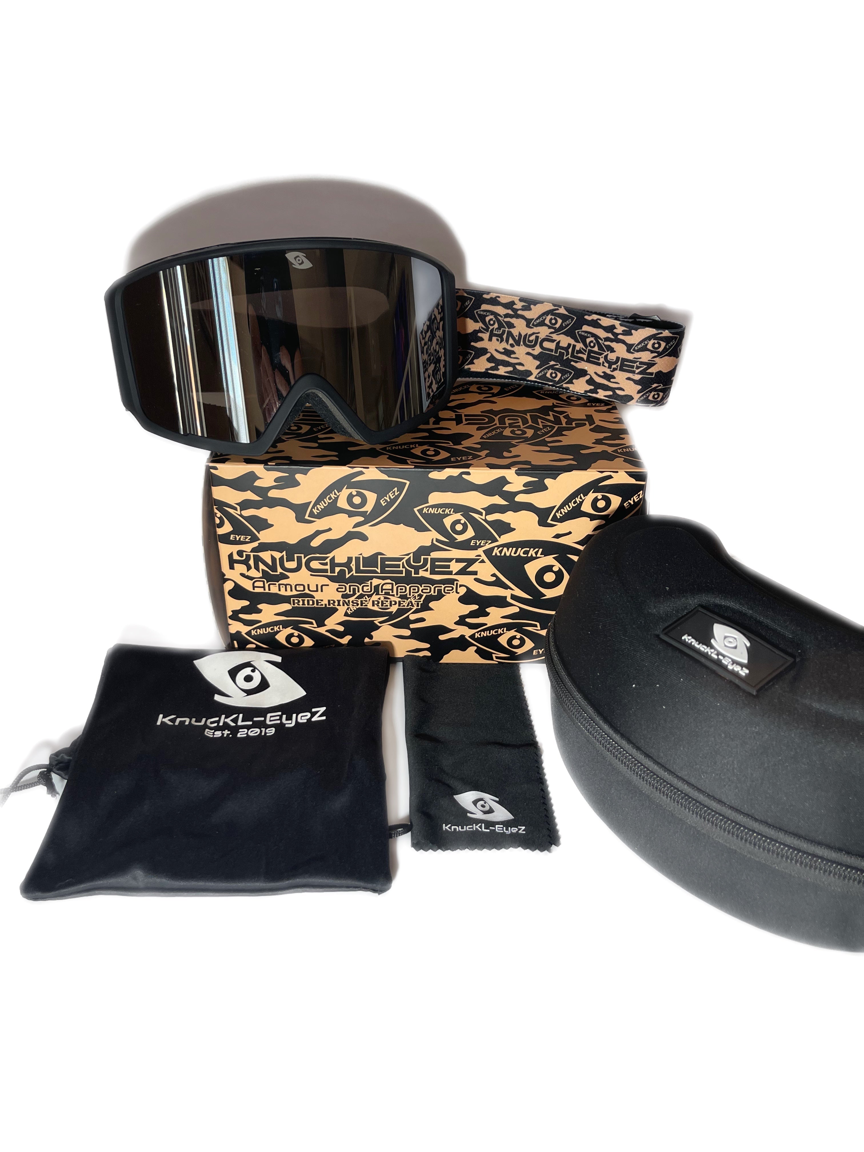 Photo of Goggles - Black Tan Camo by KnucKL-EyeZ - Premium Goggles for UTVs / Side by Sides