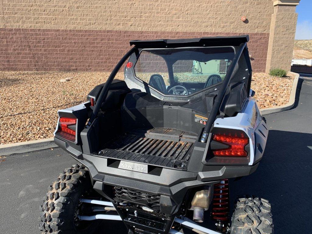 Photo of Kawasaki Teryx KRX1000 Rear Glass Windshield 2020+ by Dirt Warrior Accessories - Premium Windshields for UTVs / Side by Sides