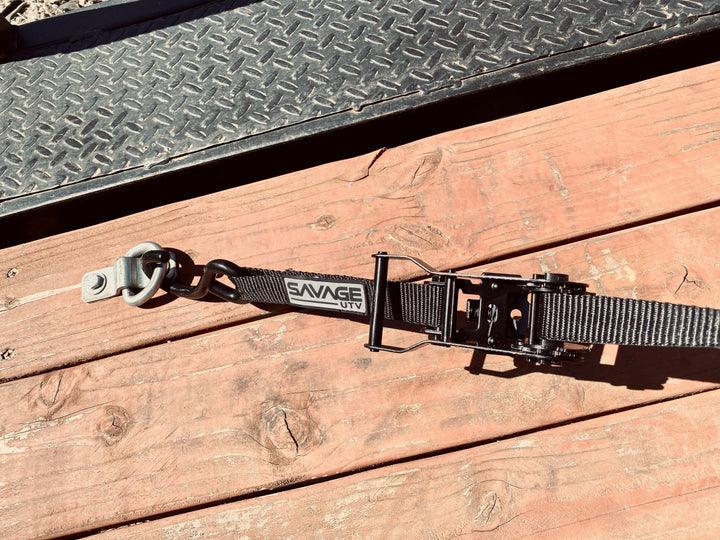 Photo of Savage Ratchet Tie Down Straps by Savage UTV - Premium Tie Downs for UTVs / Side by Sides