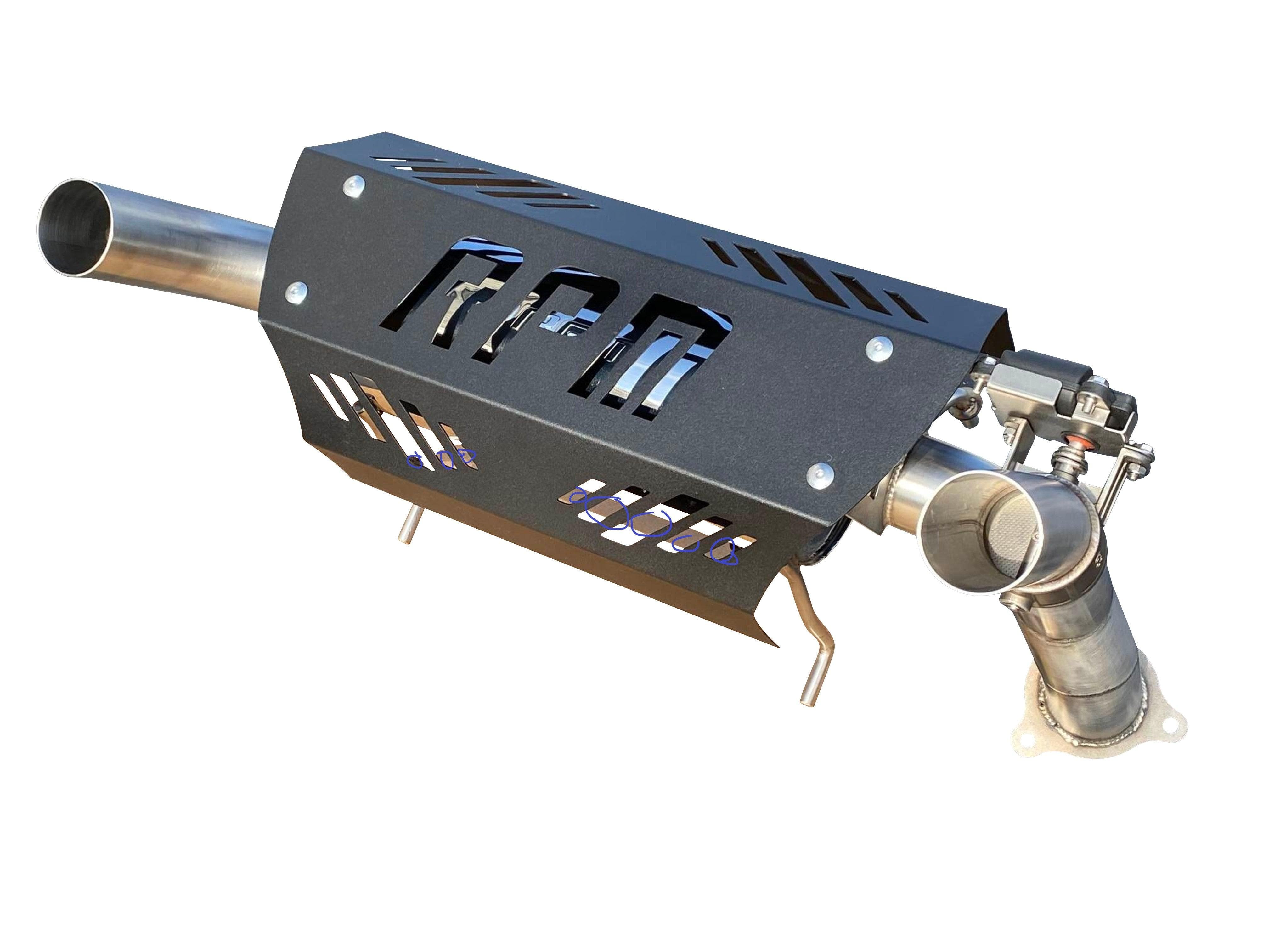 Photo of RPM SxS E-Valve Muffler - Dual Tip Captains Choice Exhaust - XPT XP Turbo S - 2016-2023 by RPM SXS - Premium Exhaust Systems & Components for UTVs / Side by Sides