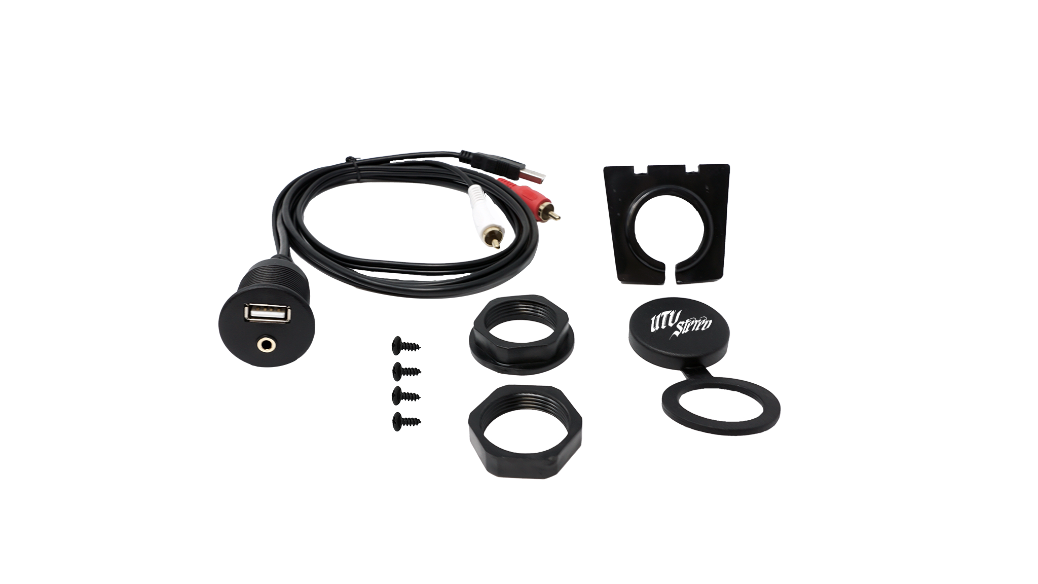 Photo of RZR Pocket Head Unit Mount With Rocker Switch Cutouts by UTV Stereo - Premium Audio for UTVs / Side by Sides