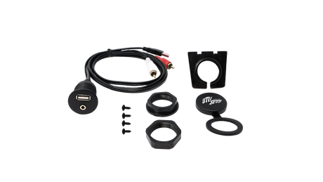 RZR Pocket Head Unit Mount With Rocker Switch Cutouts |  R1 Industries | UTV Stereo.