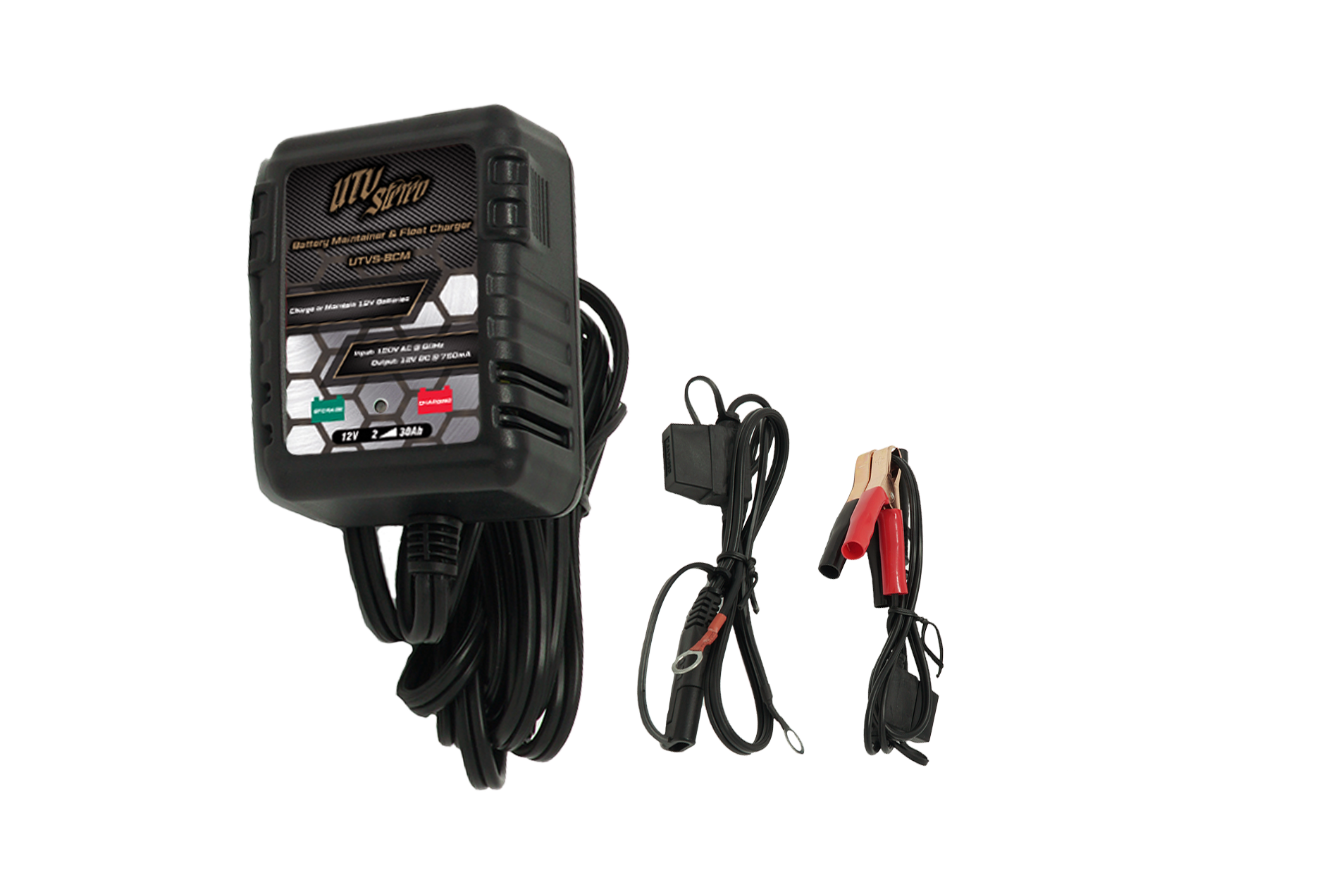 Photo of 12V Automatic Battery Charger Maintainer | UTVS-BCM by UTV Stereo - Premium Batteries for UTVs / Side by Sides