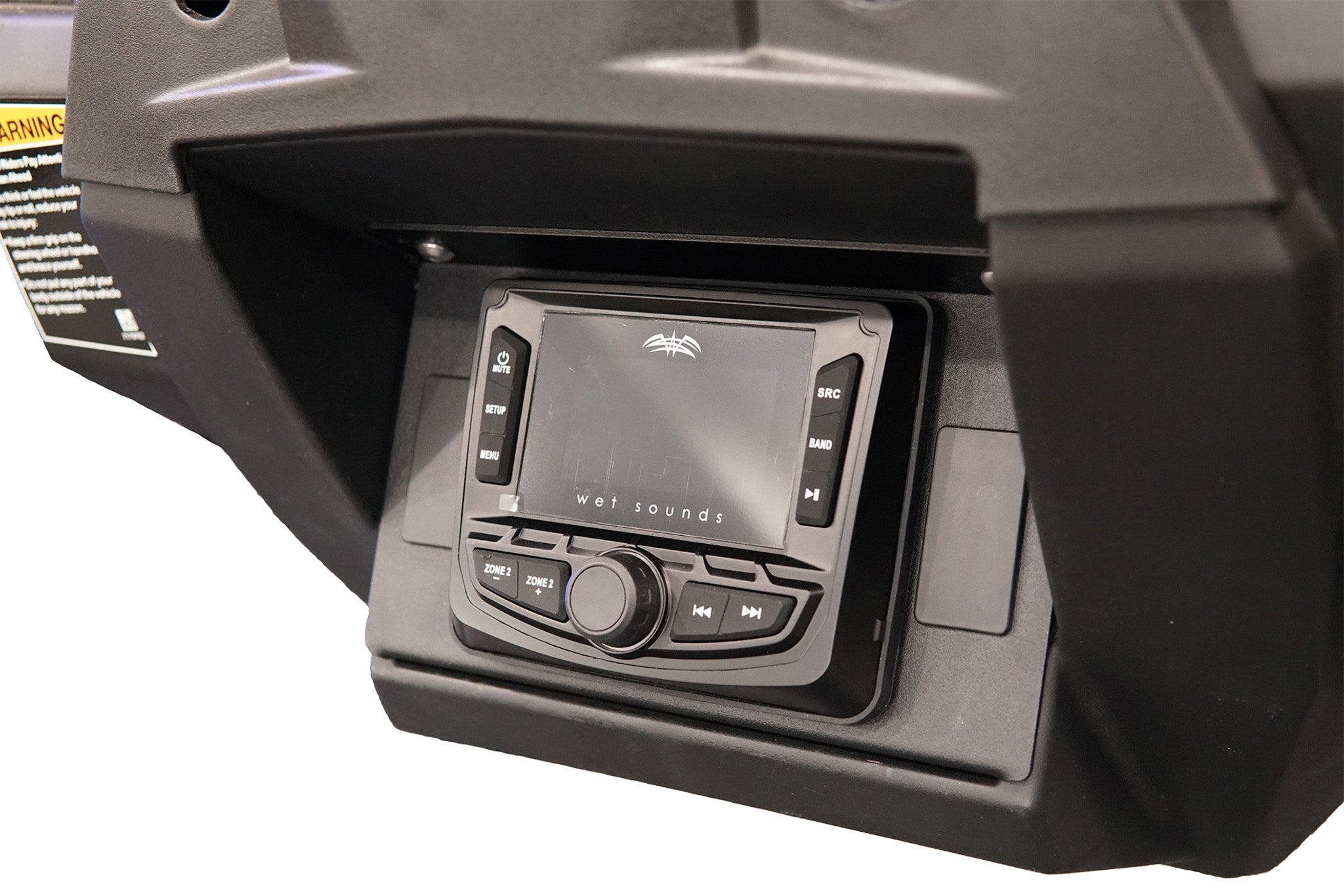Photo of RZR Pocket Head Unit Mount With Rocker Switch Cutouts by UTV Stereo - Premium Audio for UTVs / Side by Sides