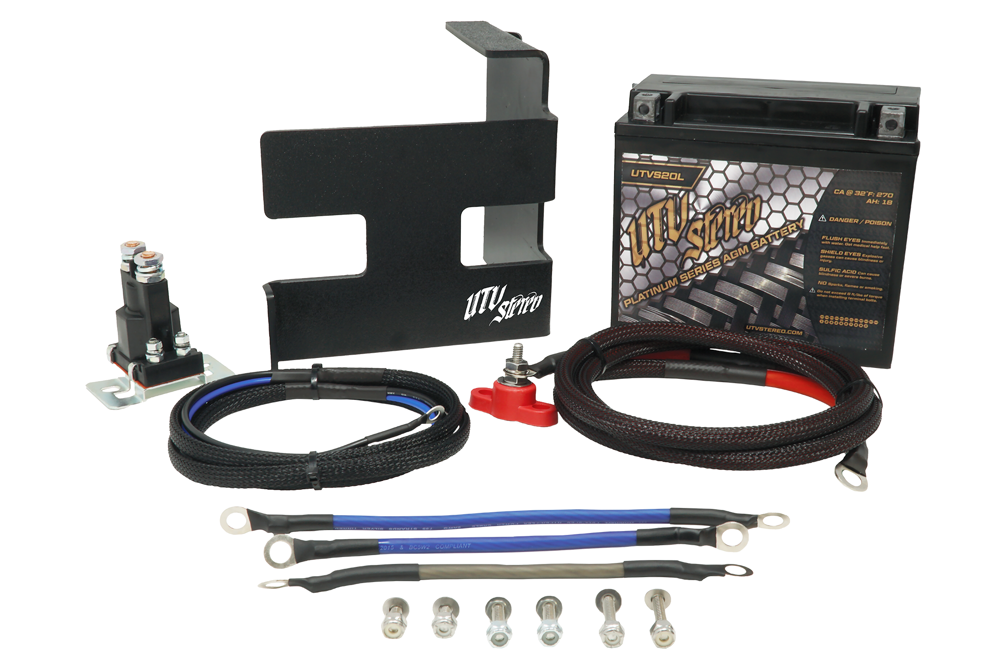 Photo of Can-Am X3 Dual Battery Mount by UTV Stereo - Premium Batteries for UTVs / Side by Sides