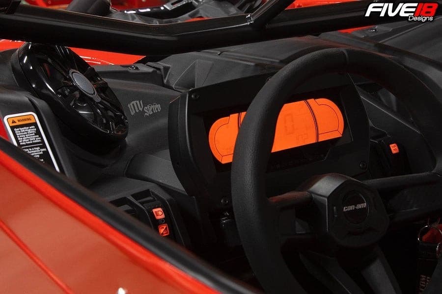 Photo of Can-Am X3 Signature Series 6.5" Dash Panel Speaker Enclosures by UTV Stereo - Premium Audio for UTVs / Side by Sides