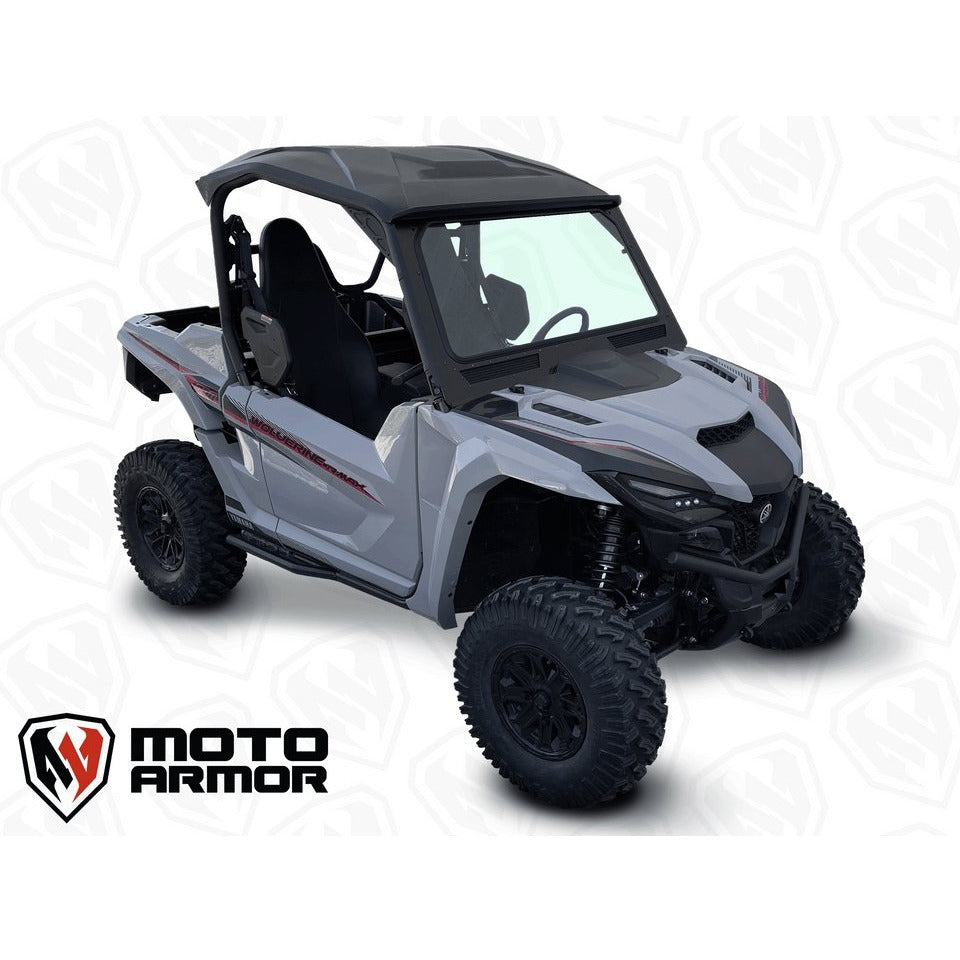 Photo of Yamaha Wolverine RMAX Front Glass Windshield by Moto Armor - Premium Windshields for UTVs / Side by Sides